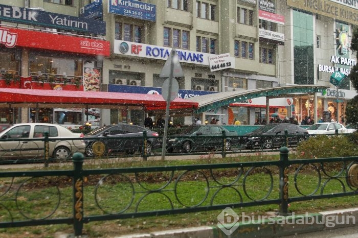 Bursa'dan kar manzaraları