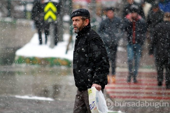 Bursa'dan kar manzaraları	