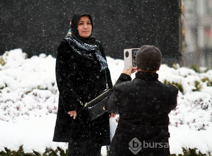 Bursa'dan kar manzaraları	