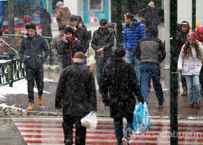 Bursa'dan kar manzaraları	