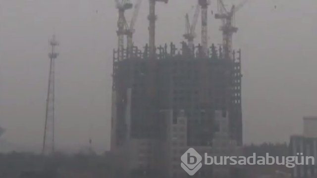 19 günde 57 katlı gökdelen yaptılar