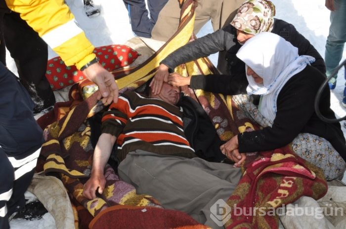 Ambulansa kadar köylüler taşıdı