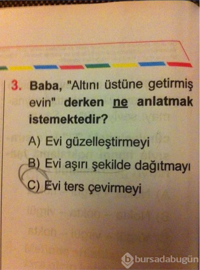 Cevaplarıyla hocalarının tam puan verdiği 18 öğrenci cevabı