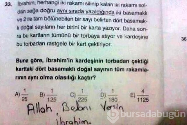 Cevaplarıyla hocalarının tam puan verdiği 18 öğrenci cevabı