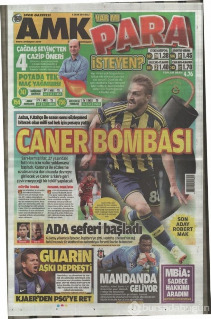 Günün spor manşetleri