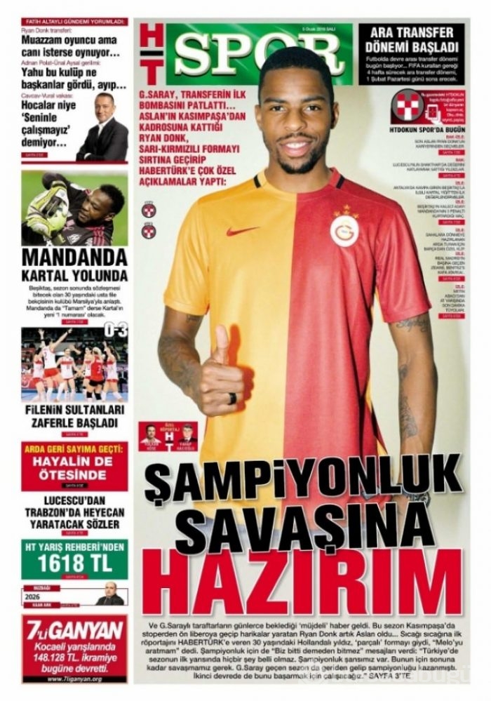 Günün spor manşetleri