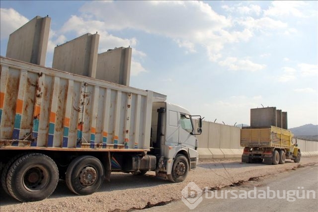 Suriye sınırına beton duvar