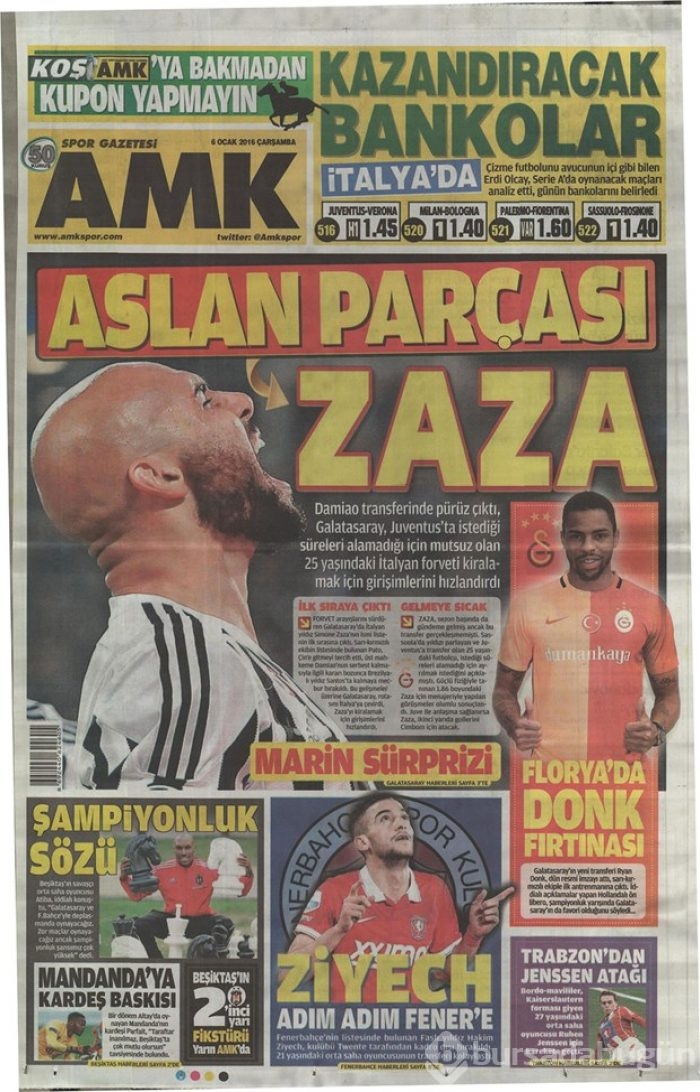 Günün gazete manşetleri - 6 Ocak 2016