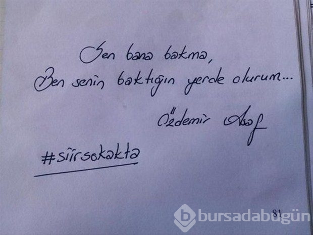 Duvara öyle bir yazı yazdı ki!