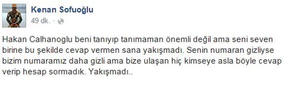 Kenan Sofuoğlu ve Hakan Çalhanoğlu gerginliğinin özeti