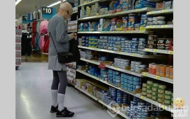 Marketlerde dolaşan komik ve sıradışı insanlar