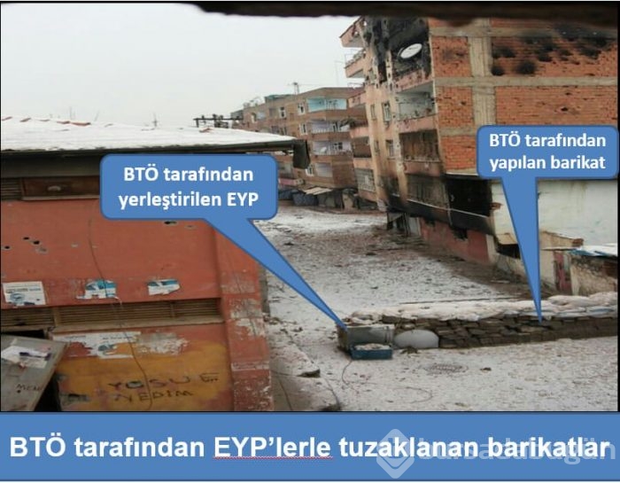 PKK'lılar kaçtıkları yerleri patlattı!
