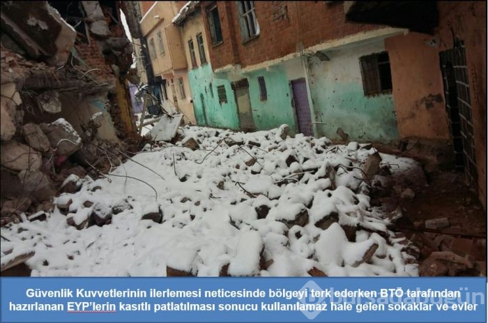 PKK'lılar kaçtıkları yerleri patlattı!
