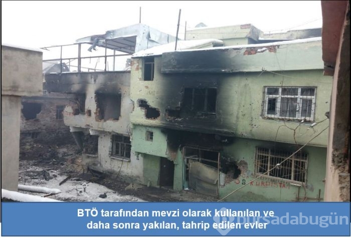 PKK'lılar kaçtıkları yerleri patlattı!
