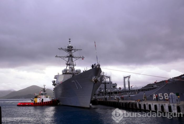 ABD savaş gemisi USS Ross 71 Marmaris'e geldi	
