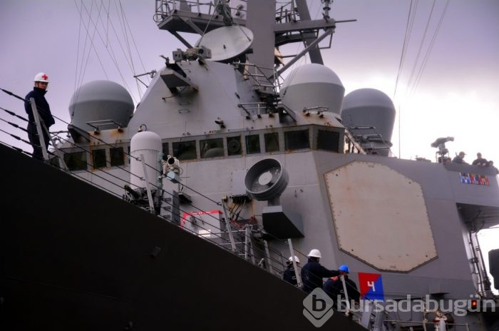 ABD savaş gemisi USS Ross 71 Marmaris'e geldi	
