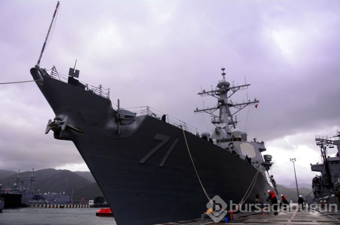ABD savaş gemisi USS Ross 71 Marmaris'e geldi	
