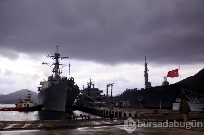 ABD savaş gemisi USS Ross 71 Marmaris'e geldi	
