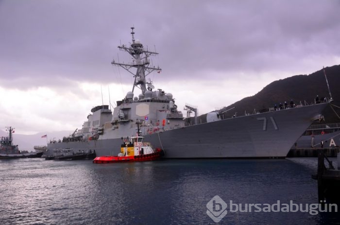 ABD savaş gemisi USS Ross 71 Marmaris'e geldi	
