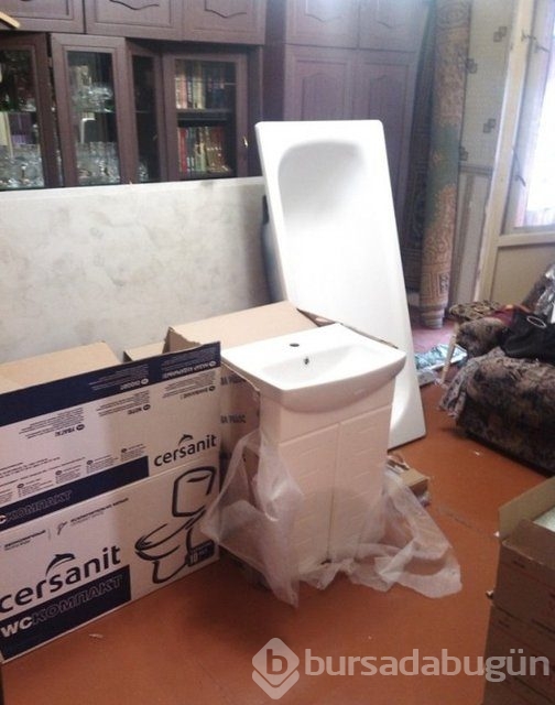 Annesi için banyoyu baştan yarattı!
