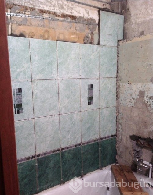 Annesi için banyoyu baştan yarattı!
