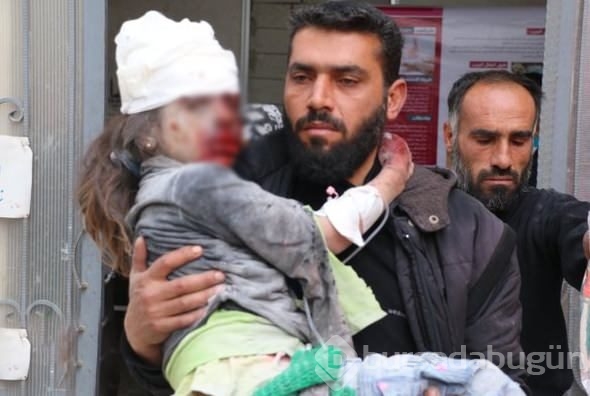 Rus jetleri Halep'te okulu bombaladı