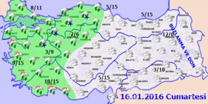 Kar yağışı geri dönüyor... 