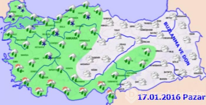 Kar yağışı geri dönüyor... 