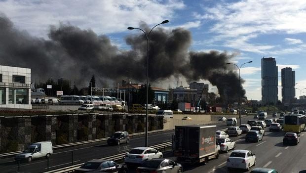 Maltepe'de otel yangını