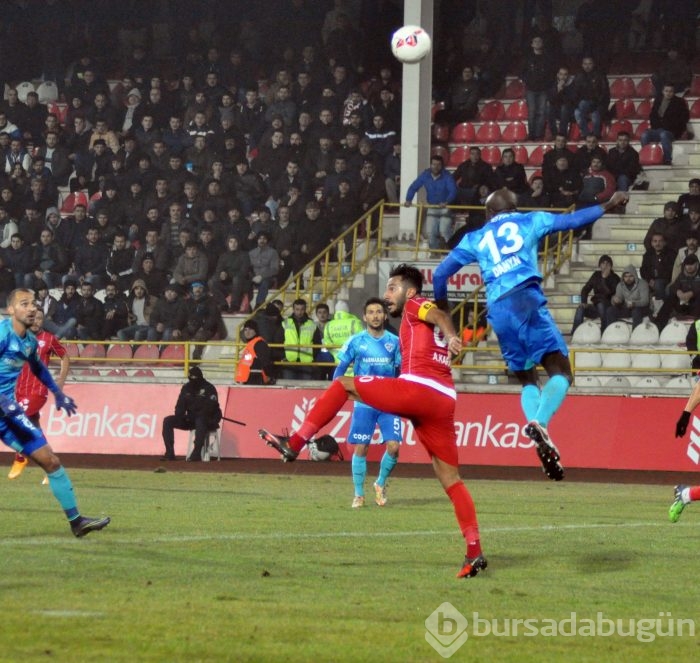 Boluspor-Bursaspor maçından kareler