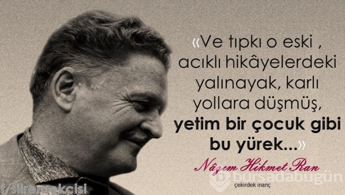 Nazım Hikmet şiirlerle anıldı...