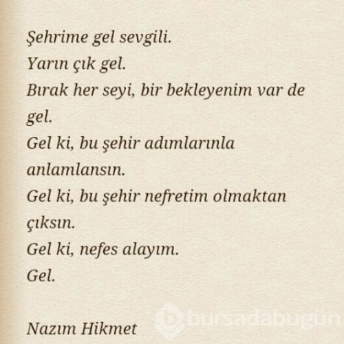 Nazım Hikmet şiirlerle anıldı...