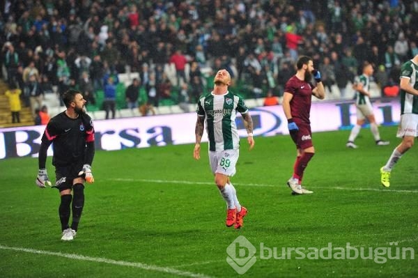 Bursaspor - Trabzonspor maçından kareler	