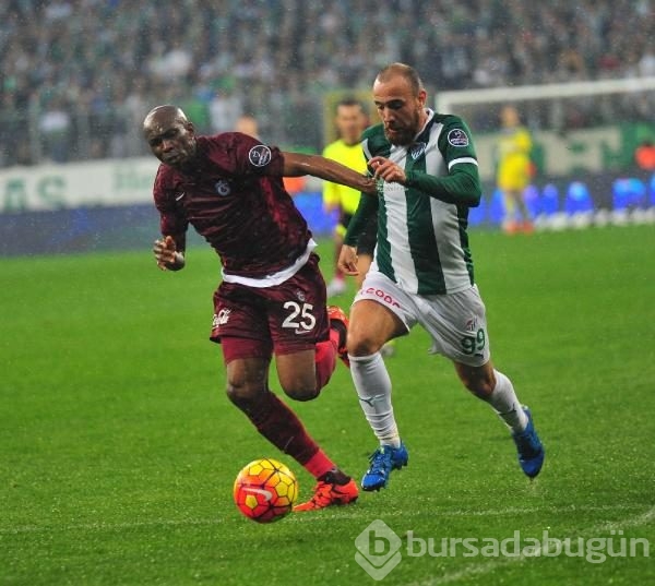 Bursaspor - Trabzonspor maçından kareler	