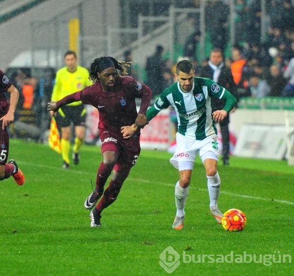 Bursaspor - Trabzonspor maçından kareler	