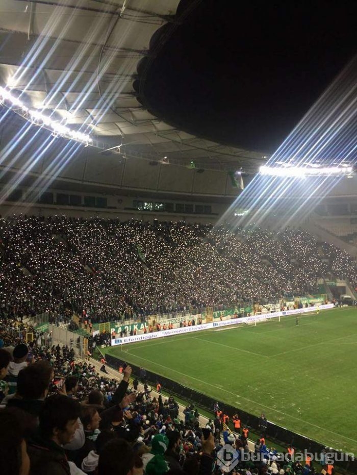 Bursaspor - Trabzonspor maçından kareler	