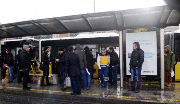 Metrobüs kazası!