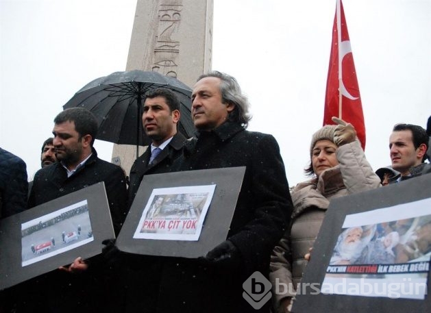 Şehit yakınlarından Sultanahmet'te teröre tepki