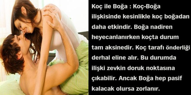 Astrolojik cinsel çekim raporunuz!