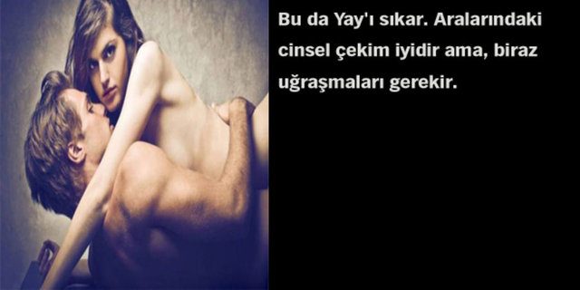 Astrolojik cinsel çekim raporunuz!