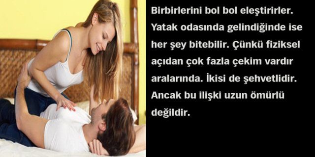 Astrolojik cinsel çekim raporunuz!