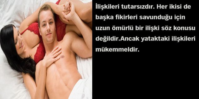 Astrolojik cinsel çekim raporunuz!