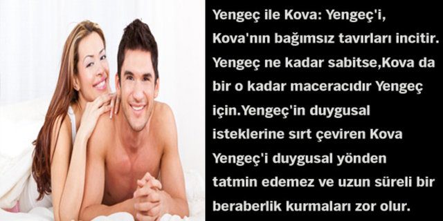Astrolojik cinsel çekim raporunuz!