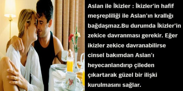 Astrolojik cinsel çekim raporunuz!