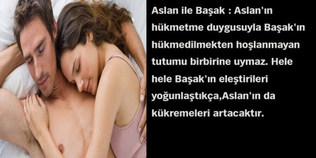 Astrolojik cinsel çekim raporunuz!