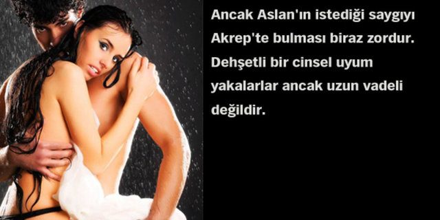 Astrolojik cinsel çekim raporunuz!