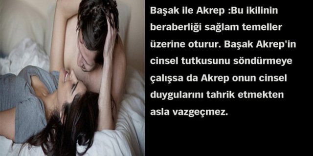 Astrolojik cinsel çekim raporunuz!