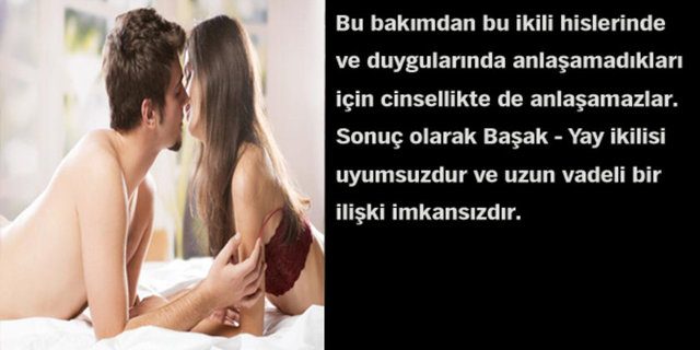 Astrolojik cinsel çekim raporunuz!