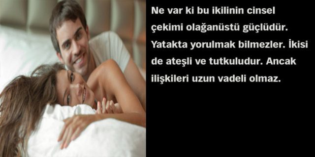 Astrolojik cinsel çekim raporunuz!