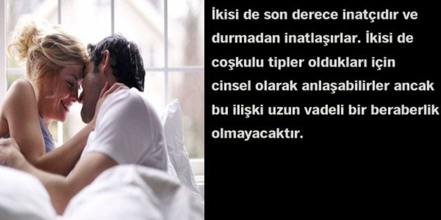 Astrolojik cinsel çekim raporunuz!